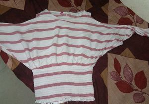 Chic Striped Off-Shoulder Top