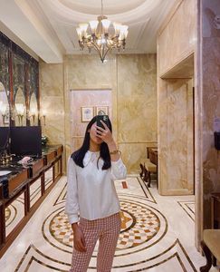 Zara Pink Straight Plaid Pants