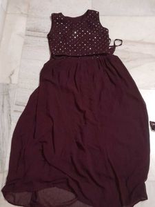 Stylish Sequined Crop Top &amp; Skirt Set