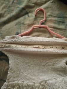 Tiered White Tube Dress/skirt