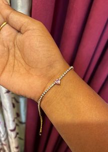Sparkling Heart Bracelet