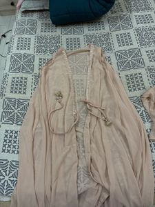 Elegant Peach 3-Piece Sharara/ Palazzo Set