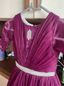 Beautiful Purple Ruffled Gown