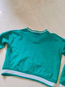 Green Printed Sweatshirt