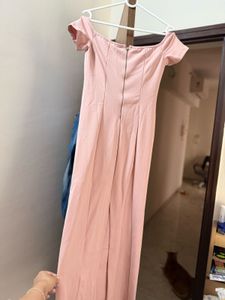 Elegant Pink Off-Shoulder ZARA dress
