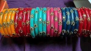 Colorful Kada Bangles Set of 6