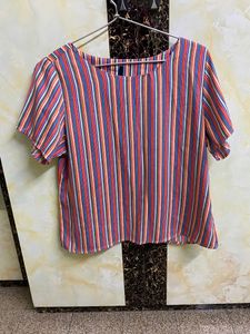Multicoloured Striped Top
