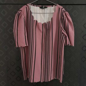Striped Sleeve Top