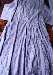 Beautiful Lavender Kurta Set with Dupatta