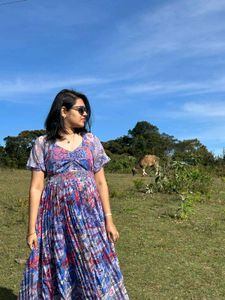 Boho Paisley Print Midi Dress