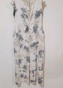 Tie-Dye Knot Front Dress
