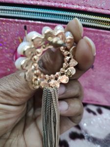 Statement Beaded Tassel Brooch