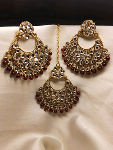 Gorgeous Mangtika Kundan Set 💕👌