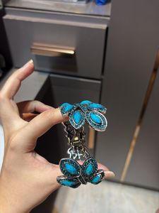 Stunning Turquoise Leaf Design Bracelet