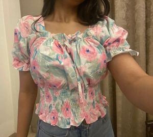 Coquette Floral Top