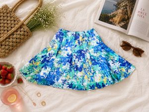 Cute Korean Floral Skirt💚💙