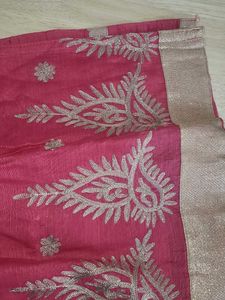 Festive Kurta Intact,embroidery And Lining.