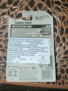 maserati tipo g1 hotwheels