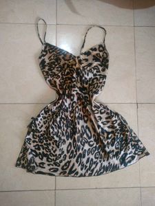 Leopard Print Slip Dress🪞🐆