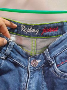 REPLAY 30'in Stylish Blue Denim Jeans
