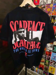 SCARFACE UNISEX GRAPHIC PRINTED OVERSIZE TEE 🔥🔥