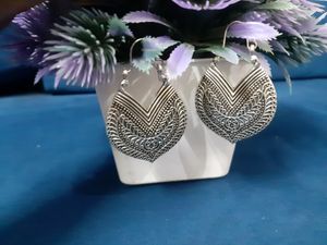 Oxidised Silver Earring and ring combo