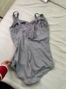 Vintage Grey Lace Bodysuit