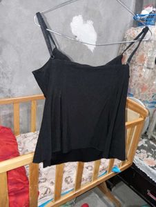 Black Embellished Camisole Top