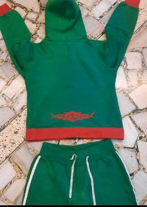 Striped Hoodie and Track Pant Set