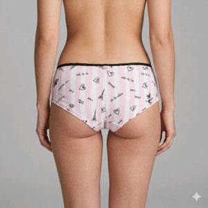 Cute Pink Striped Parisian Briefs