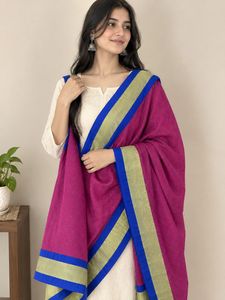 Magenta Handloom Dupatta
