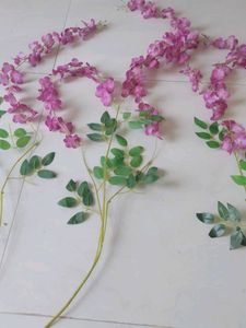 Artificial Pink Wisteria Garland pack of 3