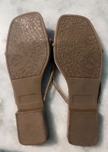 Sparkling Embellished Flat Sandals