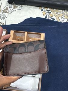 Coach Signature Wallet with Chain