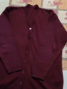 Burgundy Cardigan