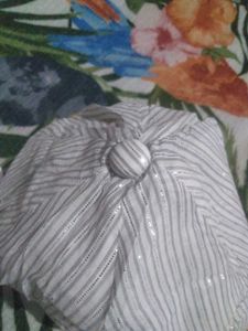 Striped Cap with Sparkle