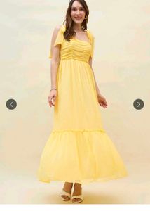 new Yellow Maxi Sundress