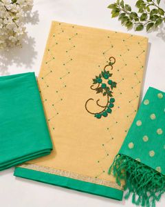 Unstitched Ethnic Wear Fabric Set