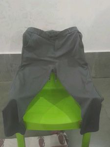 Gray Casual Pants