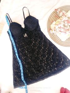 Lace Lingerie Set - Black