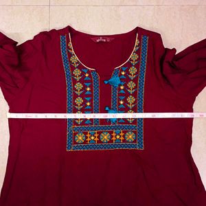 🛍️ Burgundy Tunic Top ⭐⭐⭐⭐⭐