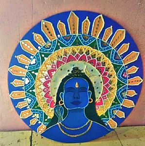 Handmade Shiva Mandala Wall Art