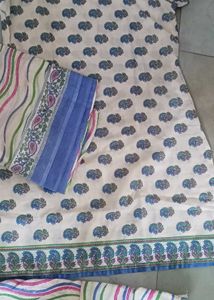 Printed Cotton Kurta Set with Dupatta