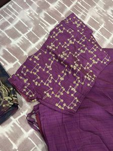 Purple Embroidered Lehenga Set