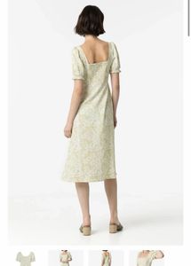 Floral Print Square Neck Dress