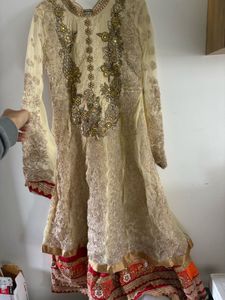 Elegant Beige Anarkali Suit