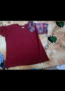 Beautiful Sleeve design Top in XL size