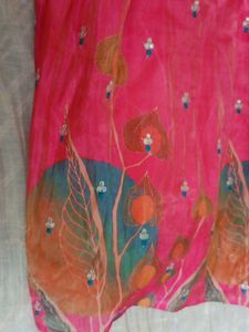 Vibrant Pink Embellished Ethnic Skirt