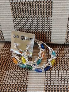 Colorful Hoop Earrings✨