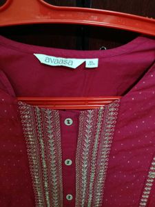 Elegant Pink Kurta with Embellishments